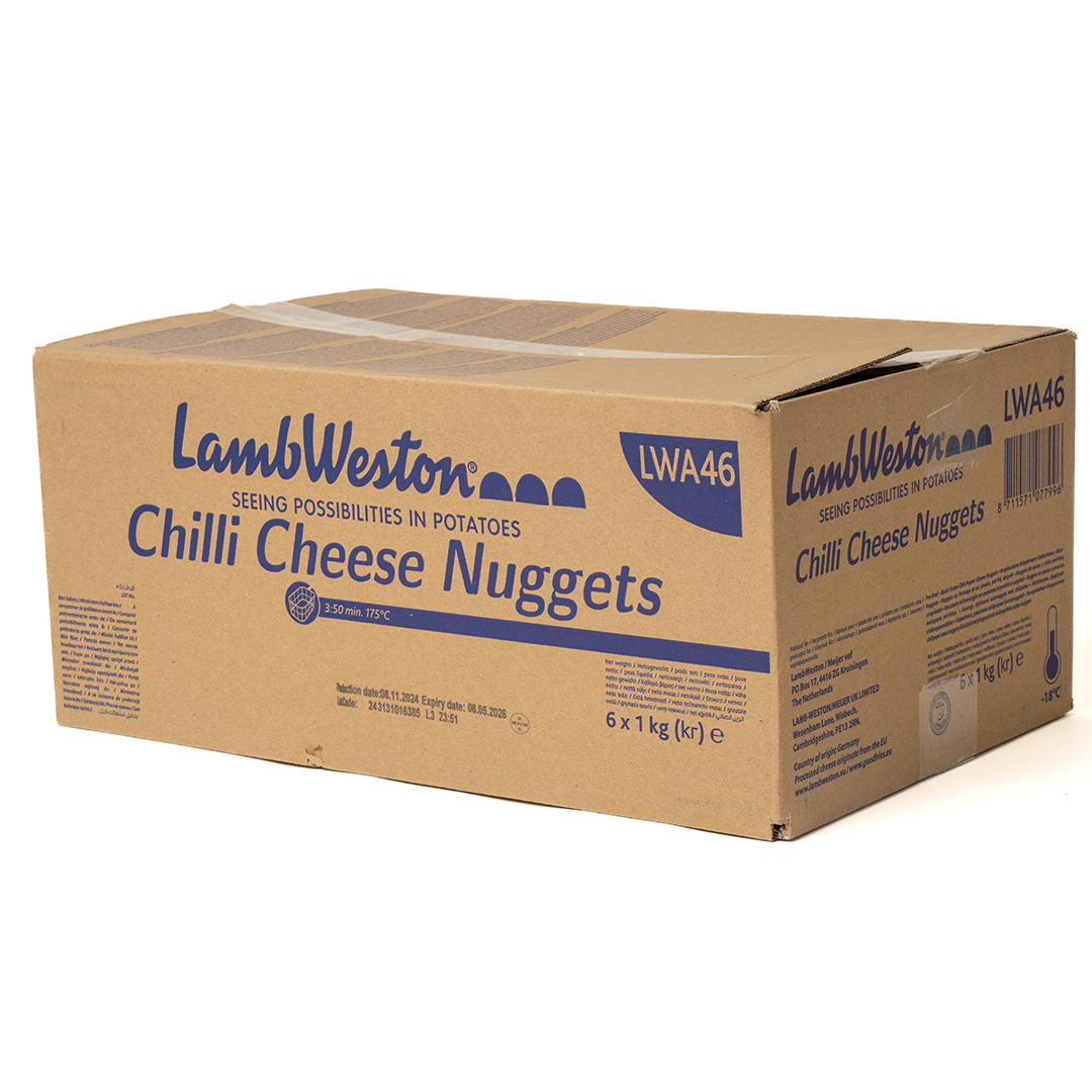 LAMB WESTON CHILLI CHEESE NUGGETS X 1KG U