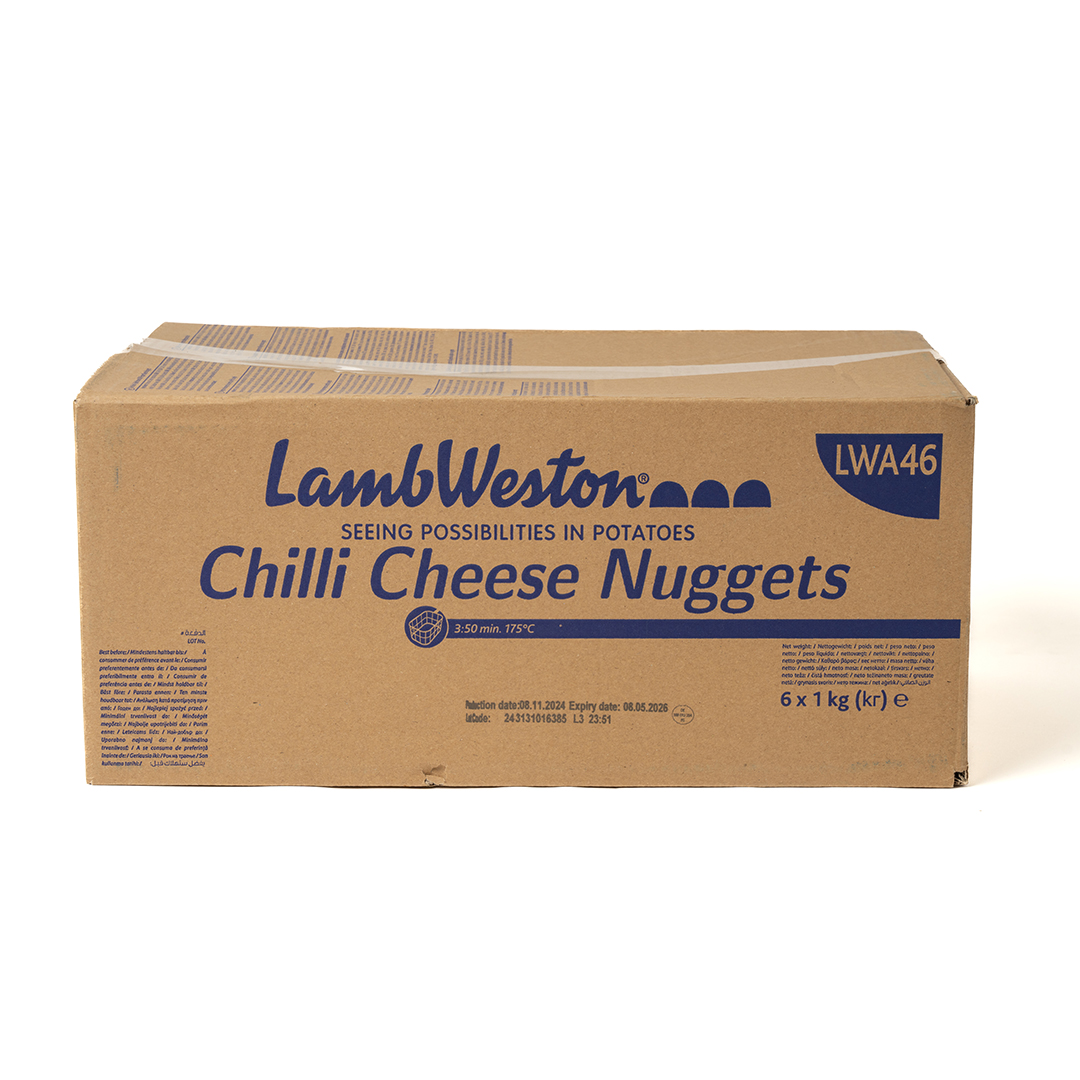 LAMB WESTON CHILLI CHEESE NUGGETS X 1KG U