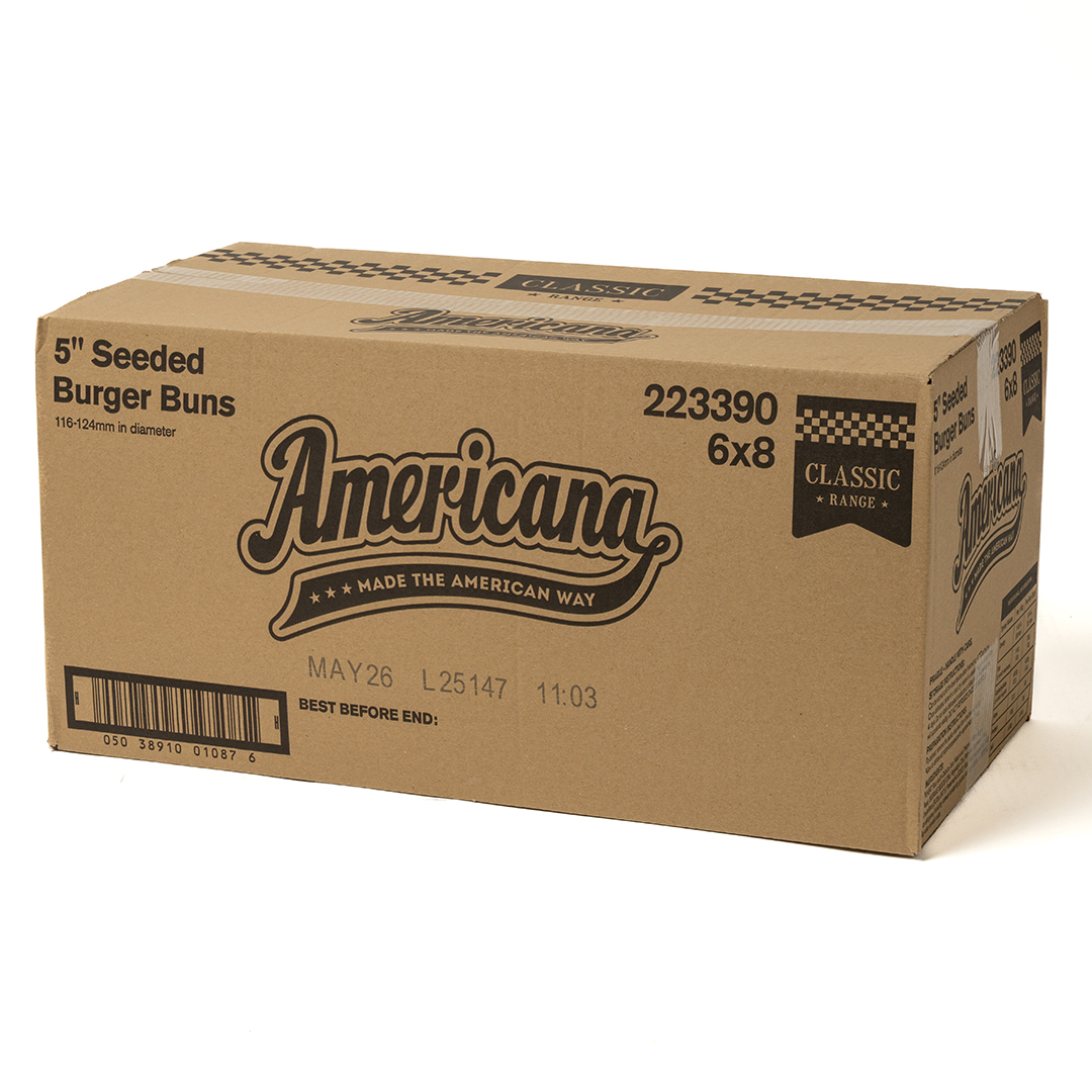 AMERICANA 5" BUNS SEEDED X 8