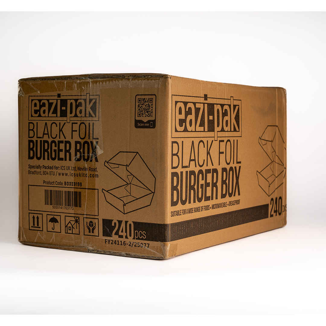 EP BLACK BURGER BOX WITH FOIL X 240