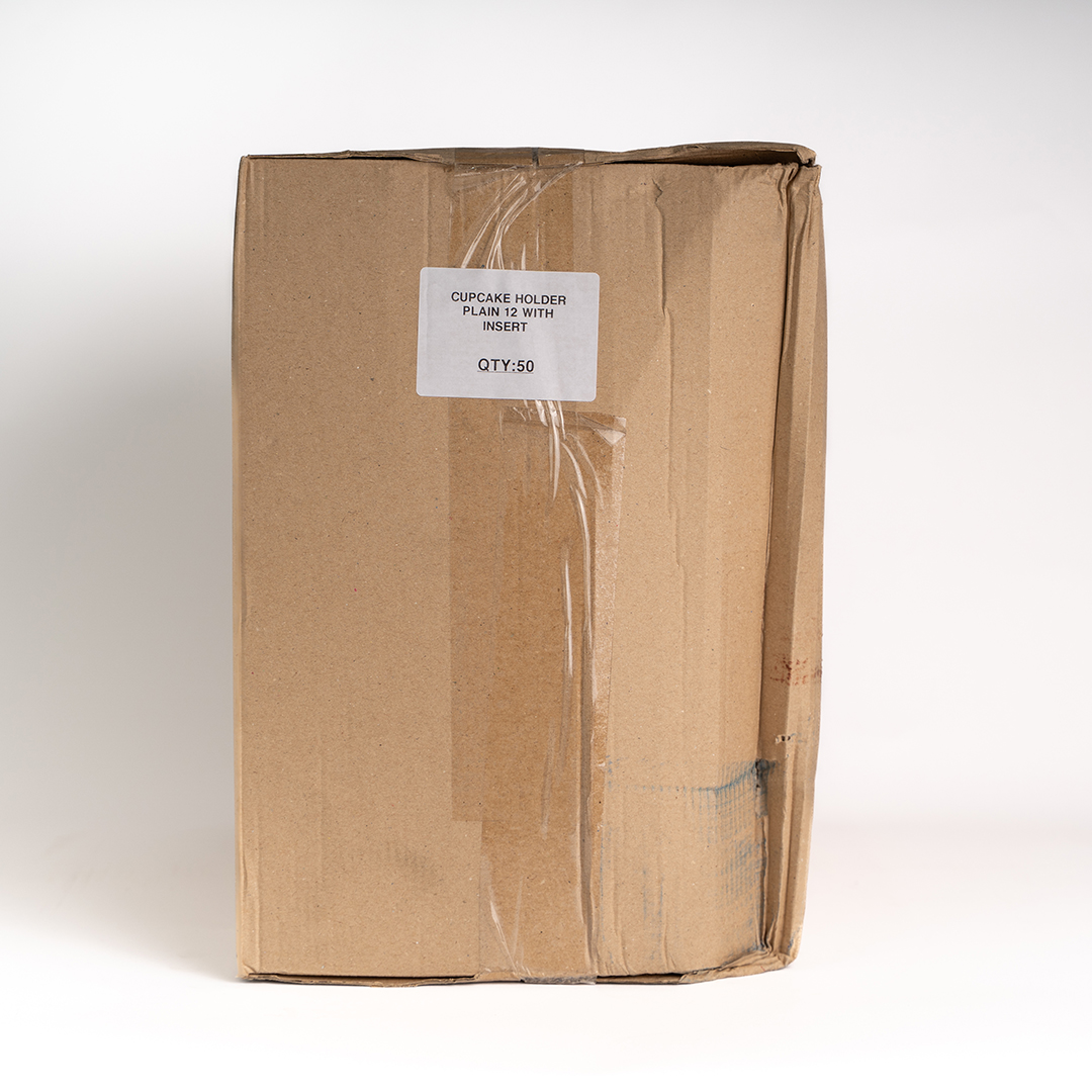 CUPCAKE HOLDER PLAIN 6 WITH INSERT X 50