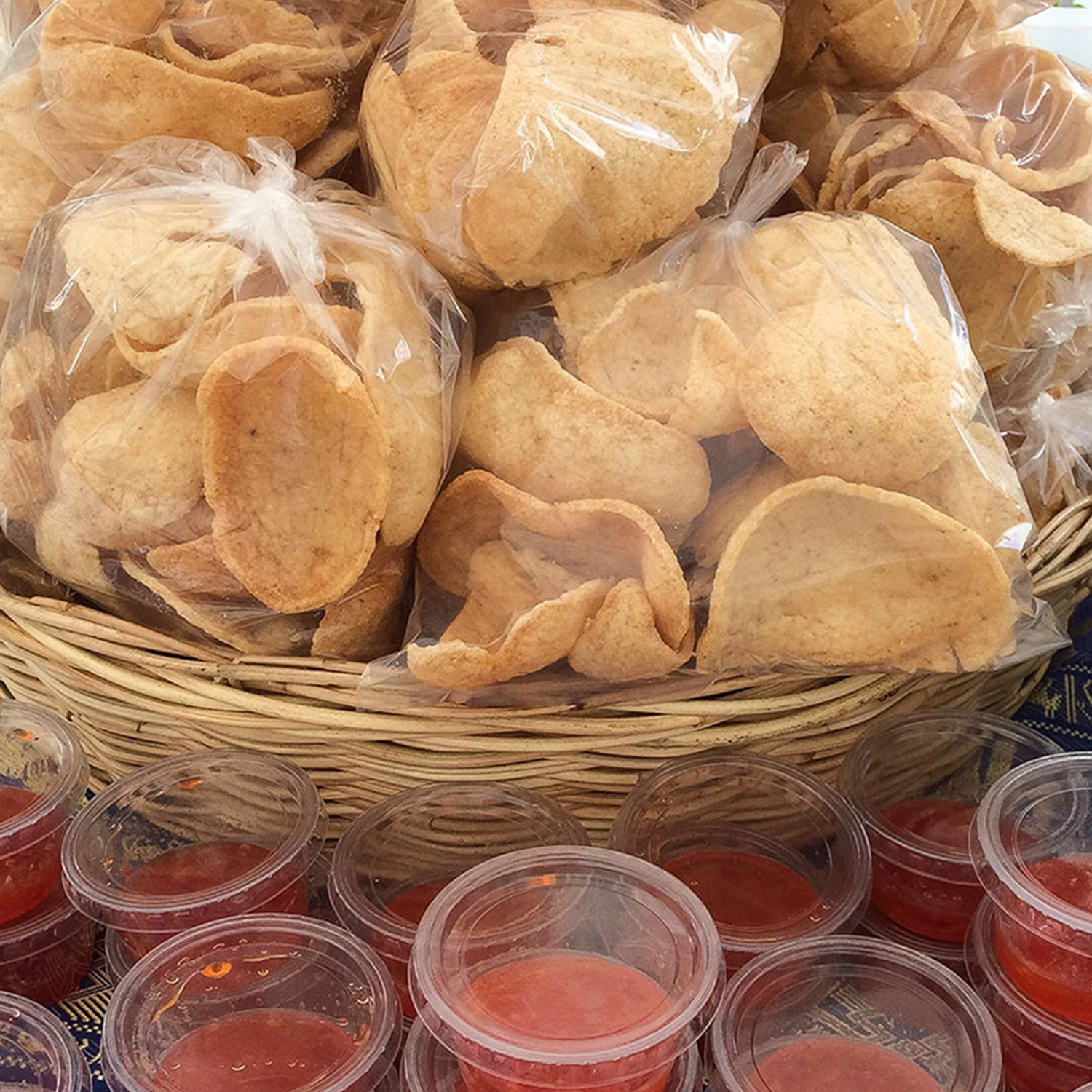 PRAWN CRACKER 12 X 15 BAG WITH LIP X 1000