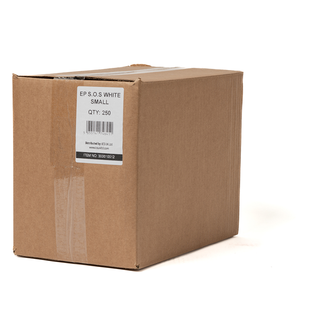 Small WHITE Handle Carrier Bag