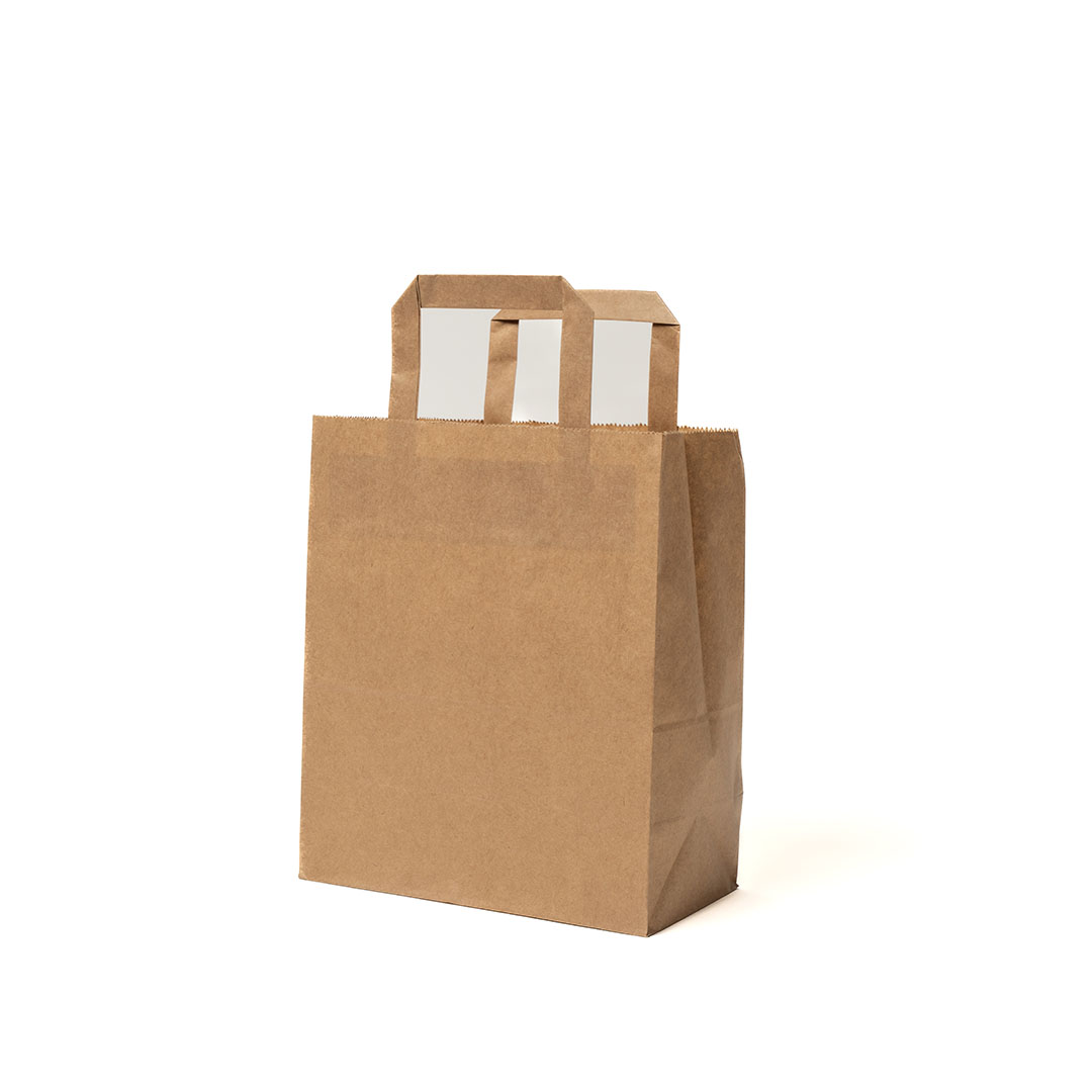 Medium Brown Handle Carrier Bag
