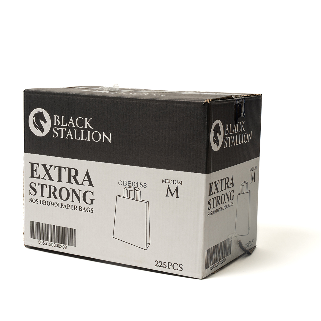 Large Brown Handle Carrier Bag