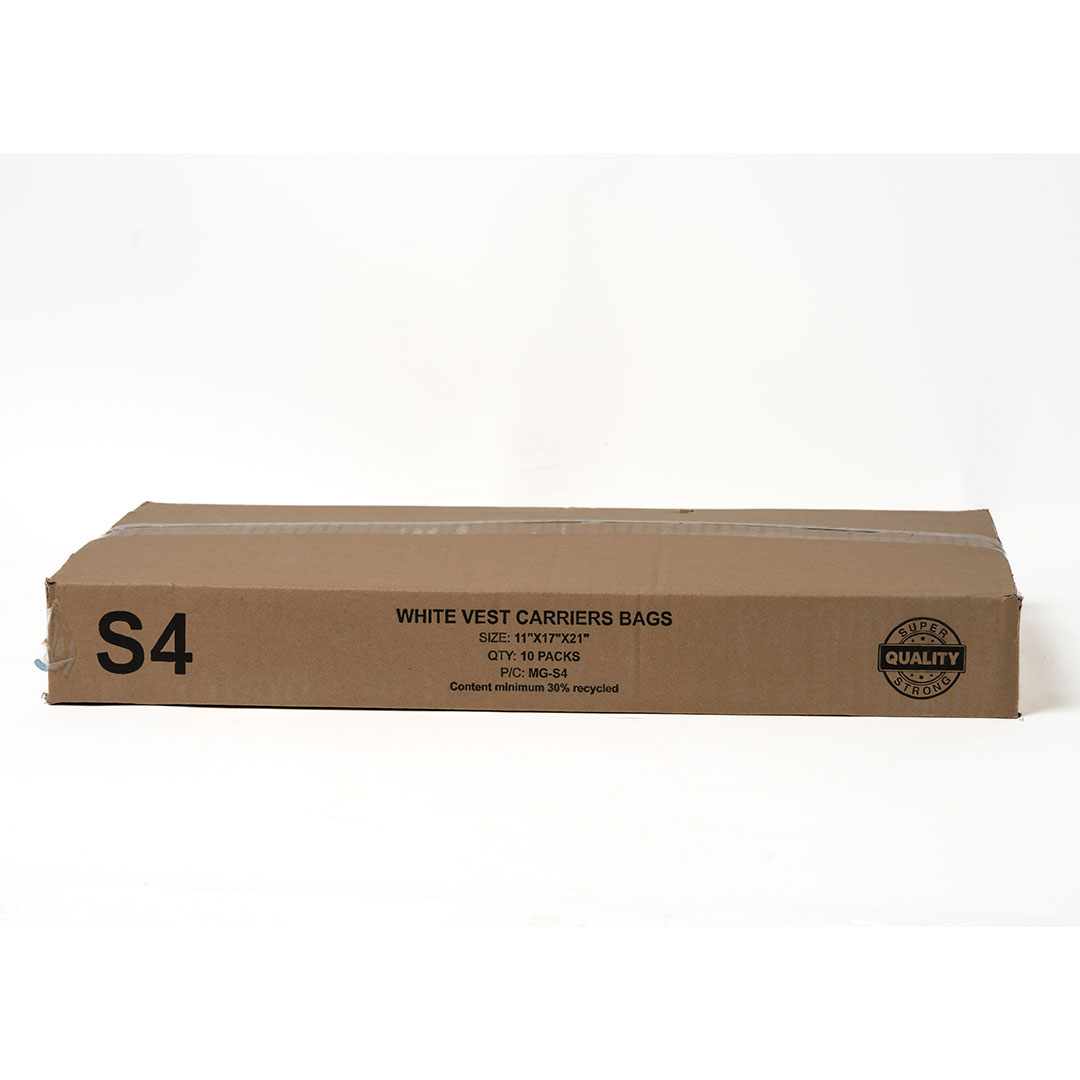 S4-Large White Vest Carrier 11x17x21