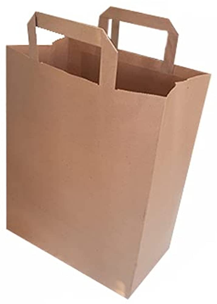 1-Small Brown Handle Carrier Bag