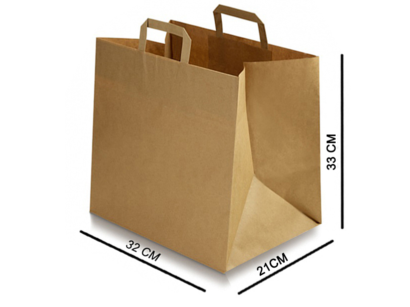 Jumbo Brown Handle Carrier Bag